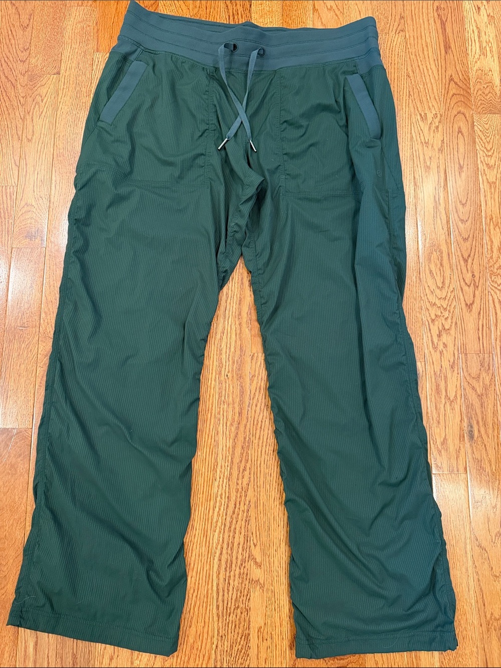 lululemon athletica womens Forest Green Drawstring Joggers size 14